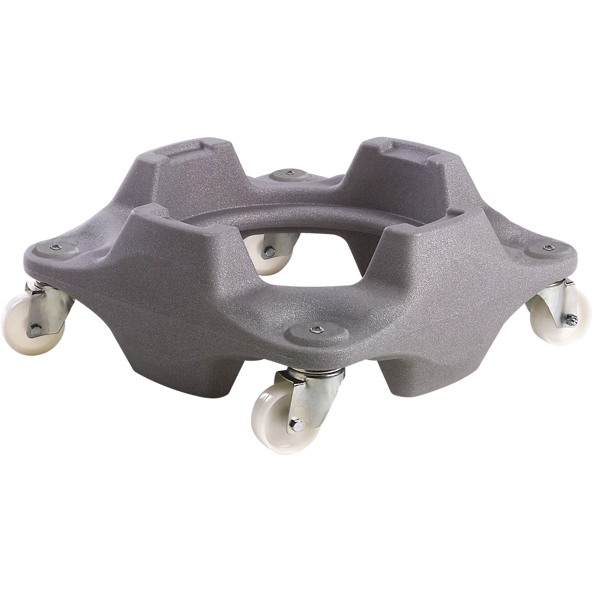 Rouleau de transport, pour bacs 75 l &amp; 100 l, L 532 x P 532 x H 237/247mm, polypropylène, gris