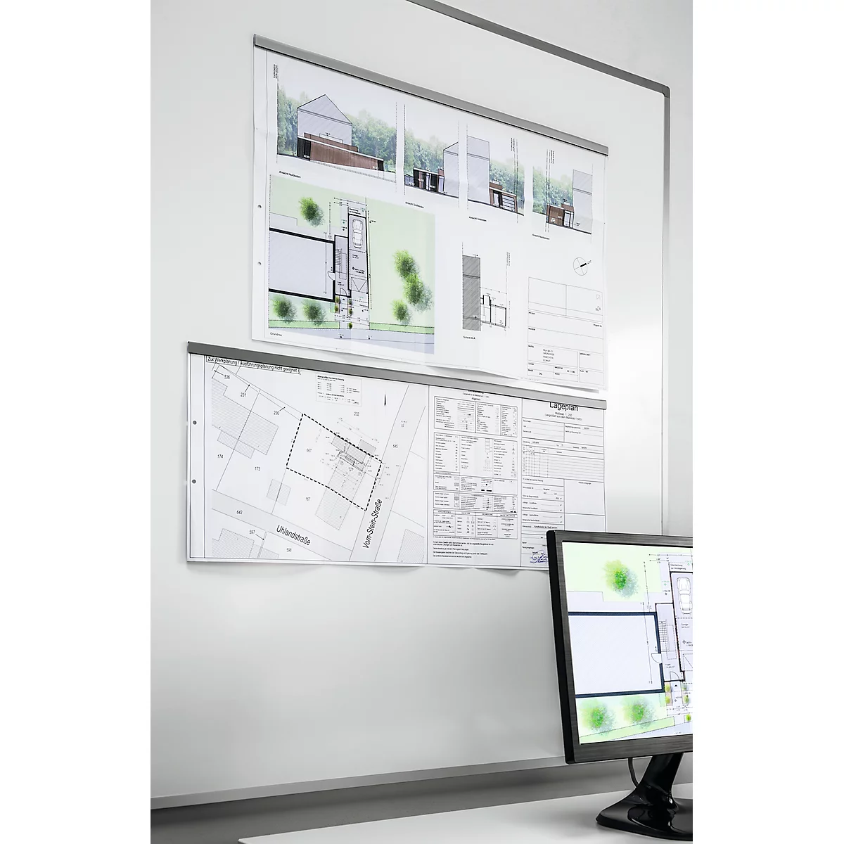Rouleau magnétique Roll DURAFIX®, L 5 m x l. 17 mm, autocollant, argent