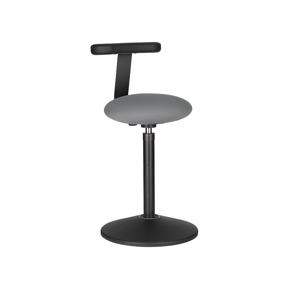 ROVO SOLO zit/stakruk, met monopad, polyamide 3D-weefsel, zwart/grijs