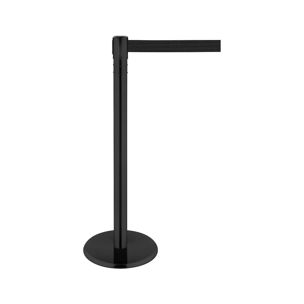 RS-GUIDESYSTEMS Gurtpfosten GLA 86, Metall, Höhe 1000 mm, Gurtbandmaß L 7000 x B 100 mm, schwarz