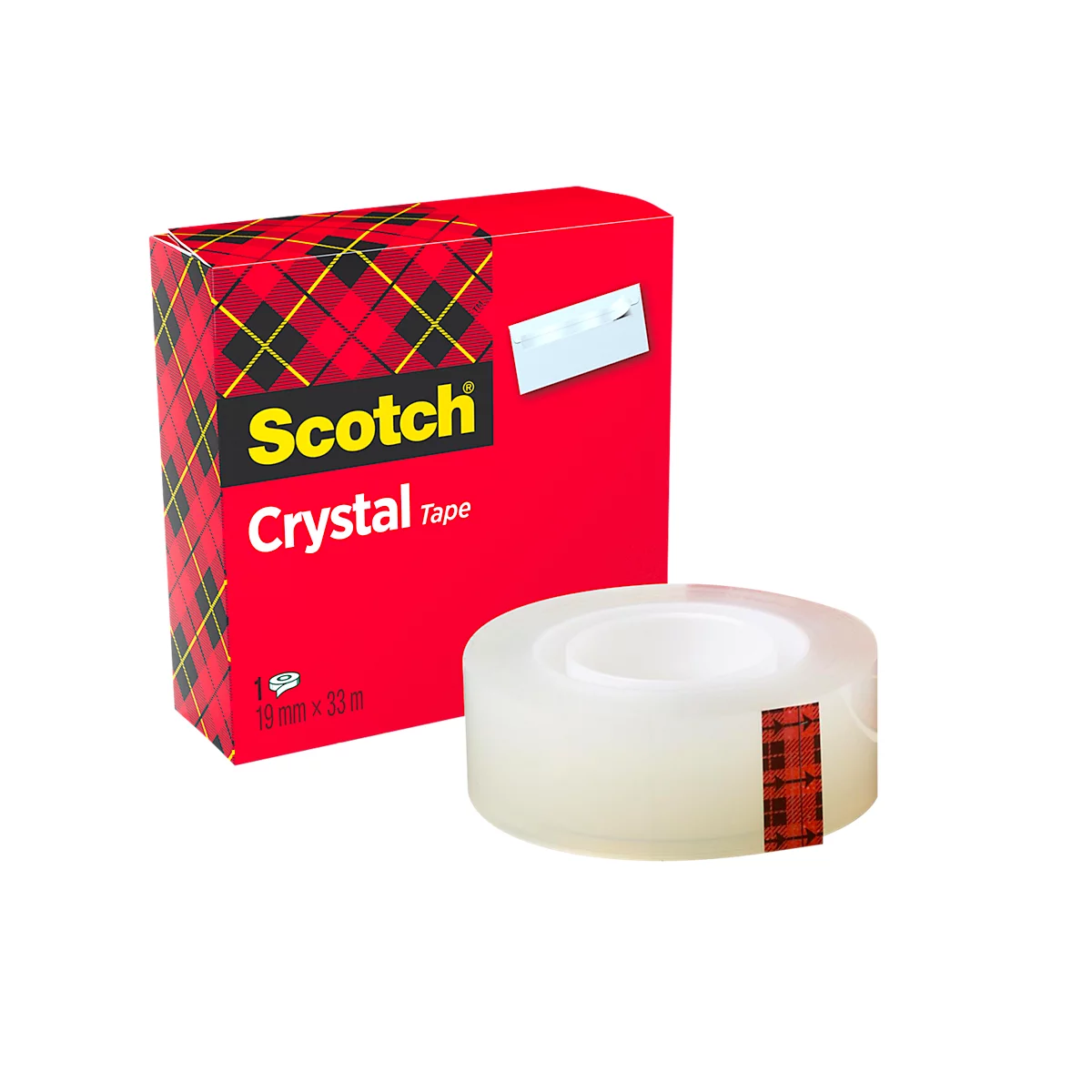 SCOTCH Ruban adhésif transparent 19mm x 33m en sachet individuel 550