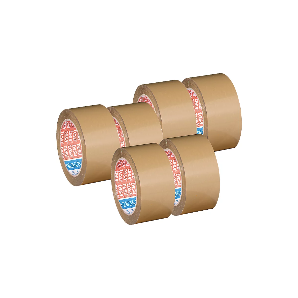 Ruban d'emballage 4124 tesapack® - qualité supérieure - l. 50 mm x L 66 m - brun - 6 rouleaux