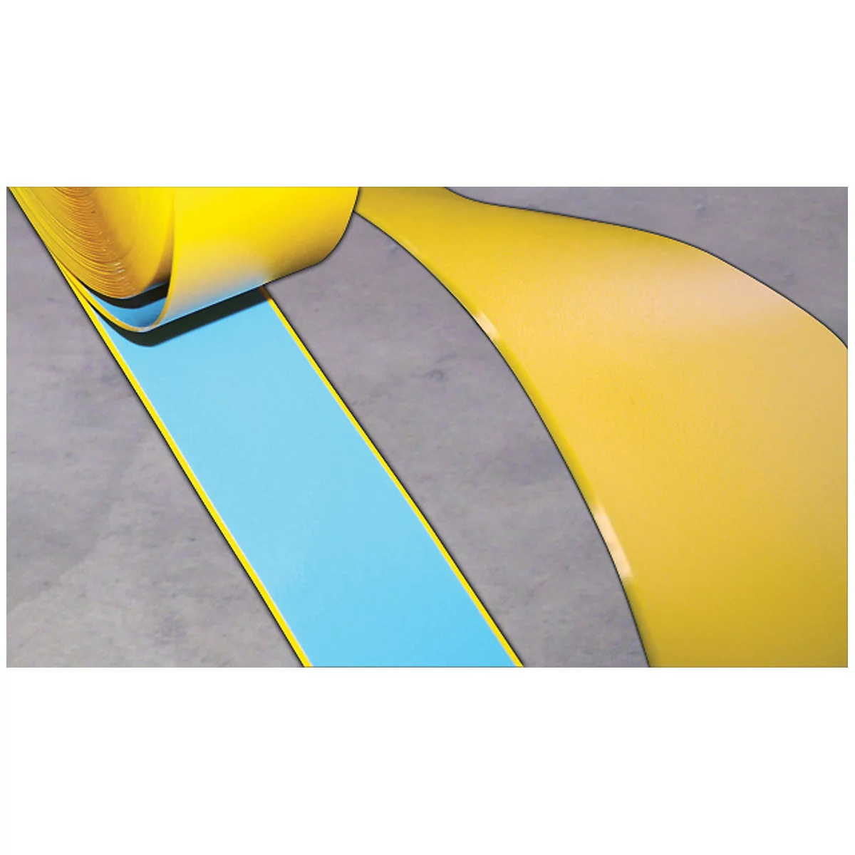 Ruban de marquage au sol Supreme V DuraStripe - l. 50 mm x L 30 m - jaune