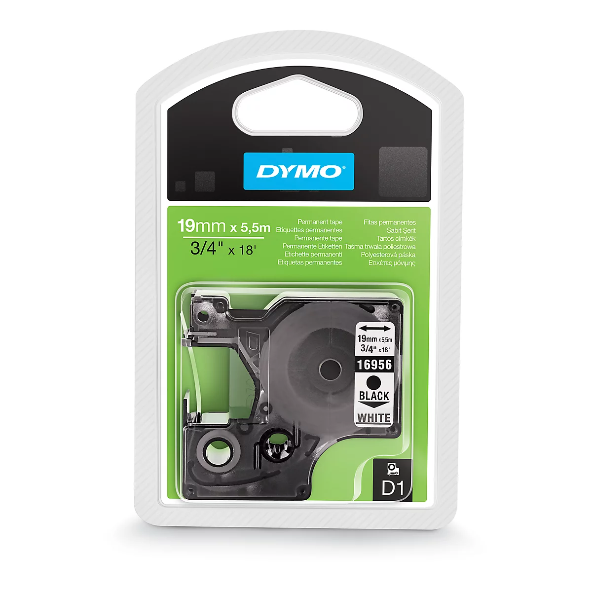 DYMO LabelManager cassette ruban D1 hautes performances, Polyester