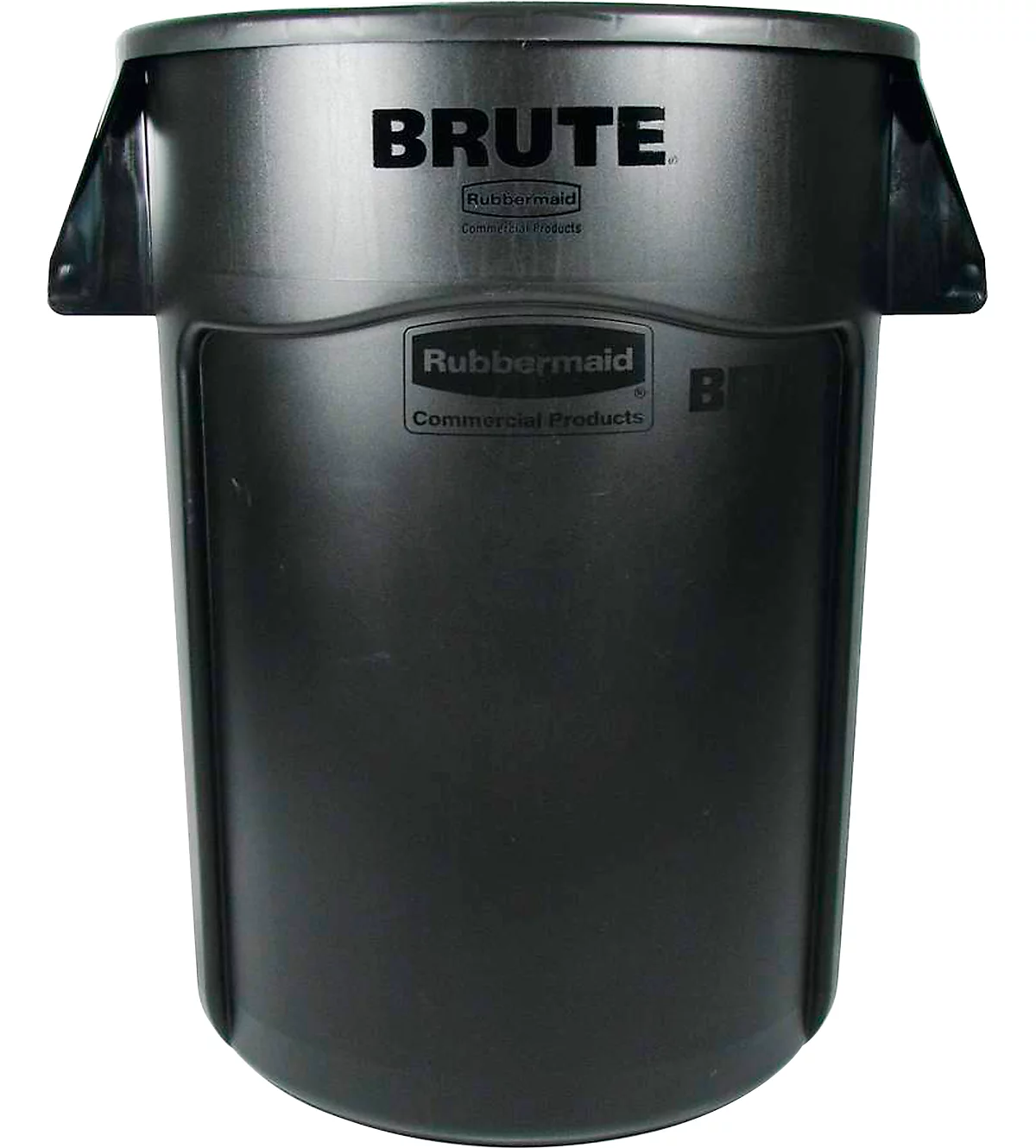 Rubbermaid Brute afvalbak, 166,5 l, rond, UV-blokkering, L 612 x B 717 x H 796 mm, polyethyleen, zwart