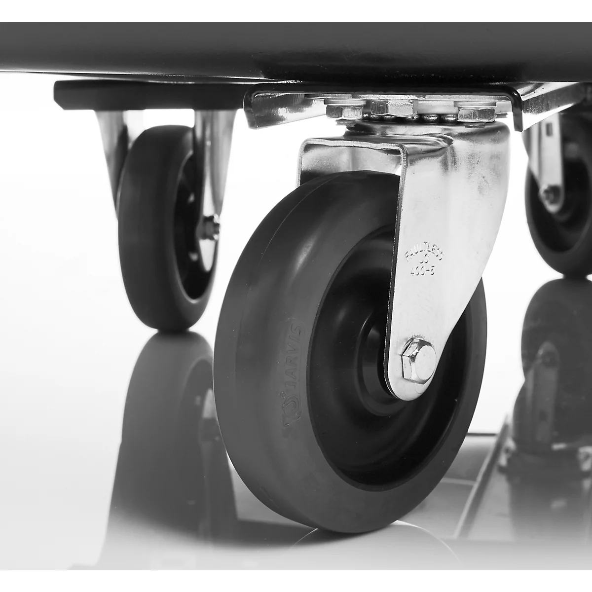 Rubbermaid Cube Truck transportbak, 0,23 m³, tot 136 kg, met wielen, zwart