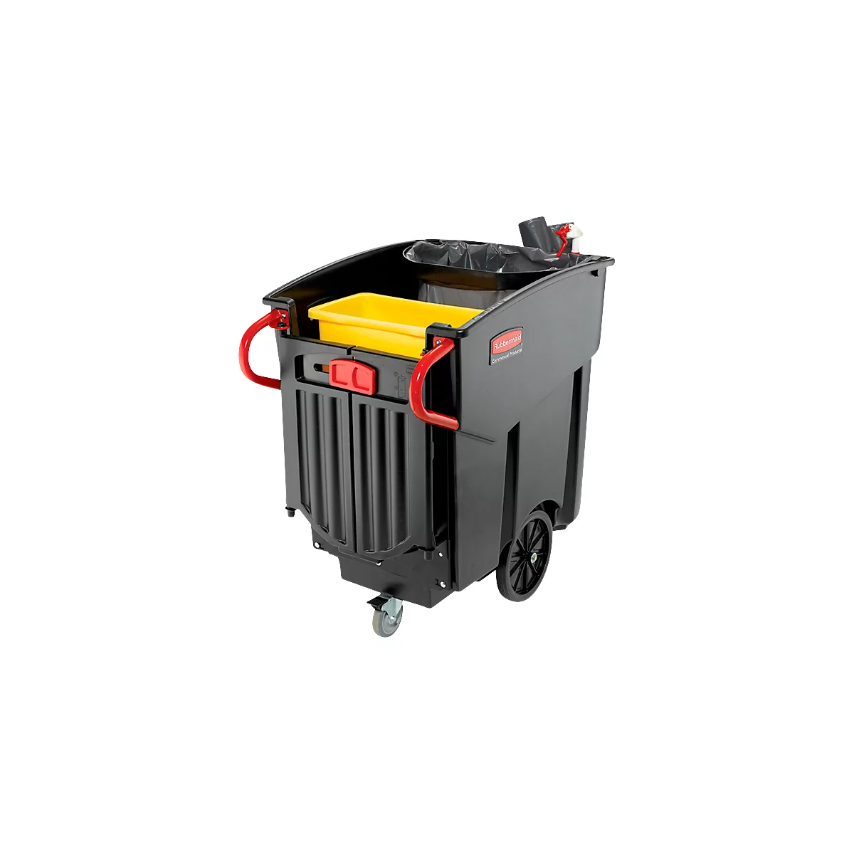 Rubbermaid Mega BRUTE® mobiele afvalbak, 454 l, B 698 mm, zwart