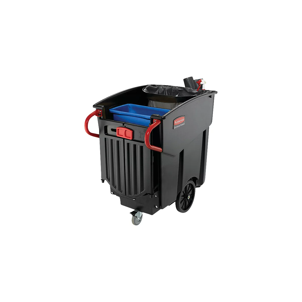 Rubbermaid Mega BRUTE® mobiele afvalbak, 454 l, B 698 mm, zwart
