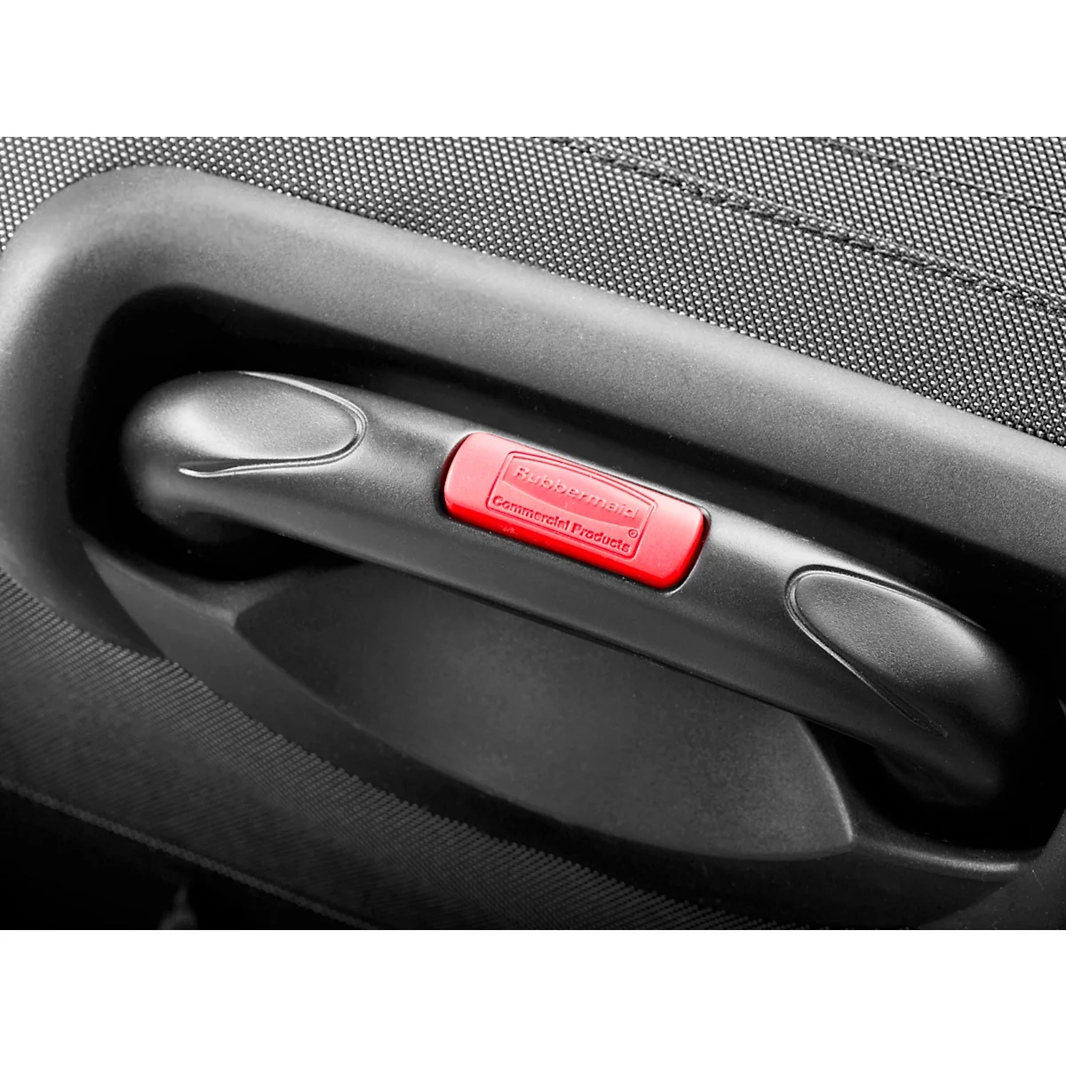 Rubbermaid® Quick Cart, klein, volume 30 l, binnencompartimenten, telescopische handgreep, L 419 x B 363 x H 432 mm, hoogwaardige kunststof, donkergrijs