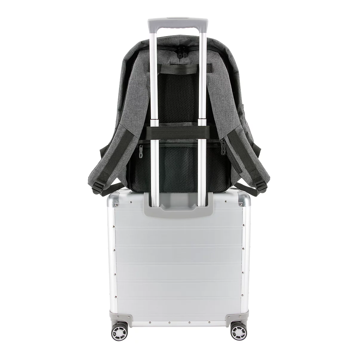 Rucksack „Safepack“, Polyester, aufklappbar, integr. USB-Ladeport, B310xT150xH450 mm