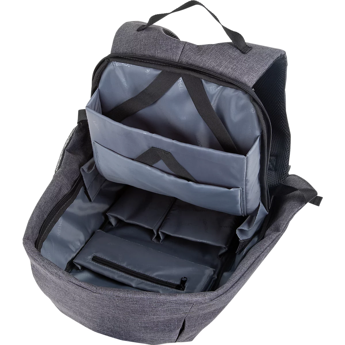 Rucksack „Safepack“, Polyester, aufklappbar, integr. USB-Ladeport, B310xT150xH450 mm