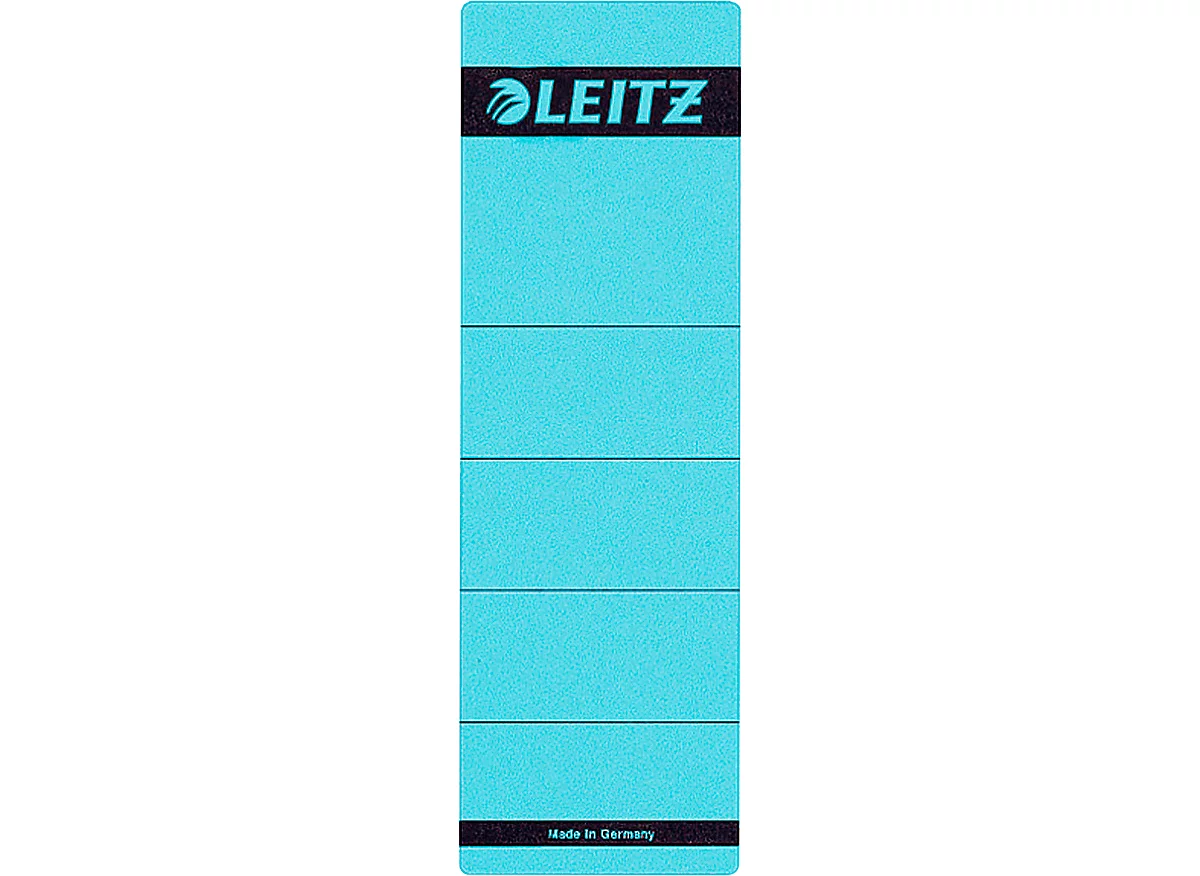 Rückenschild LEITZ®, Rückenbreite 80 mm, selbstklebend, 10 Stück, blau