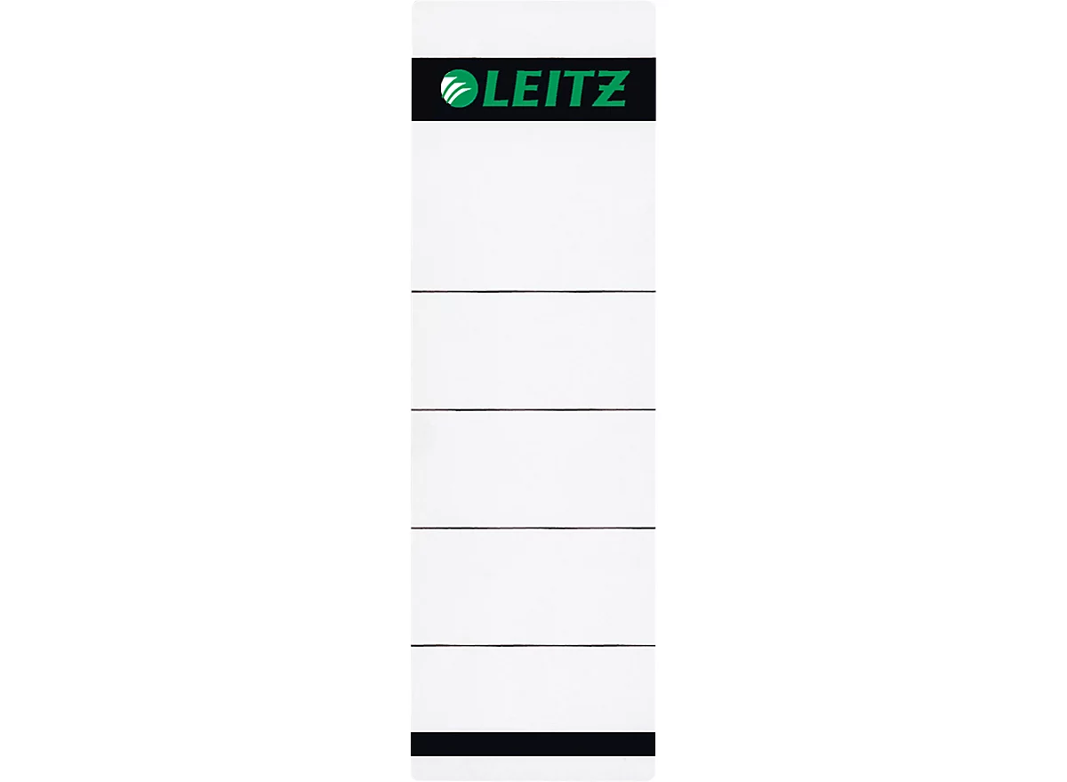 Rückenschild LEITZ®, Rückenbreite 80 mm, selbstklebend, 10 Stück, grau