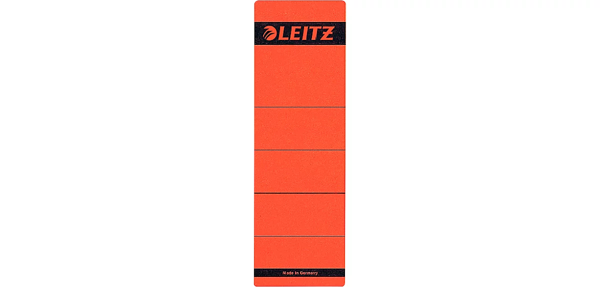 Rückenschild LEITZ®, Rückenbreite 80 mm, selbstklebend, 10 Stück, rot