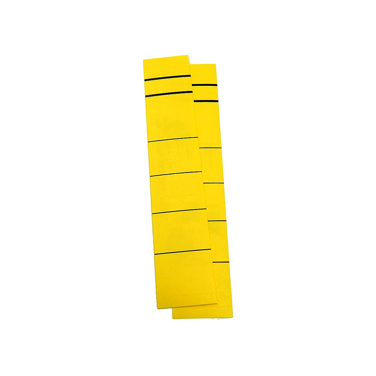 Rückenschild, Rückenbreite 39 mm, selbstklebend, 10 Stück, gelb