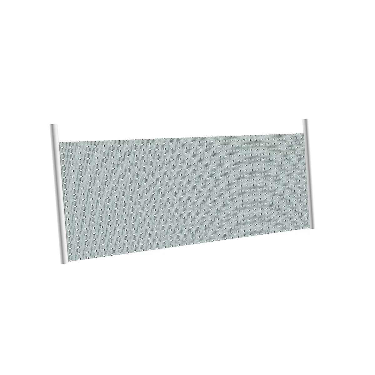 Rückseitenblende für Winkelansatztisch/-platten, für Schreibtisch B 1200x1200 mm CAD, H 470 mm, weissaluminium