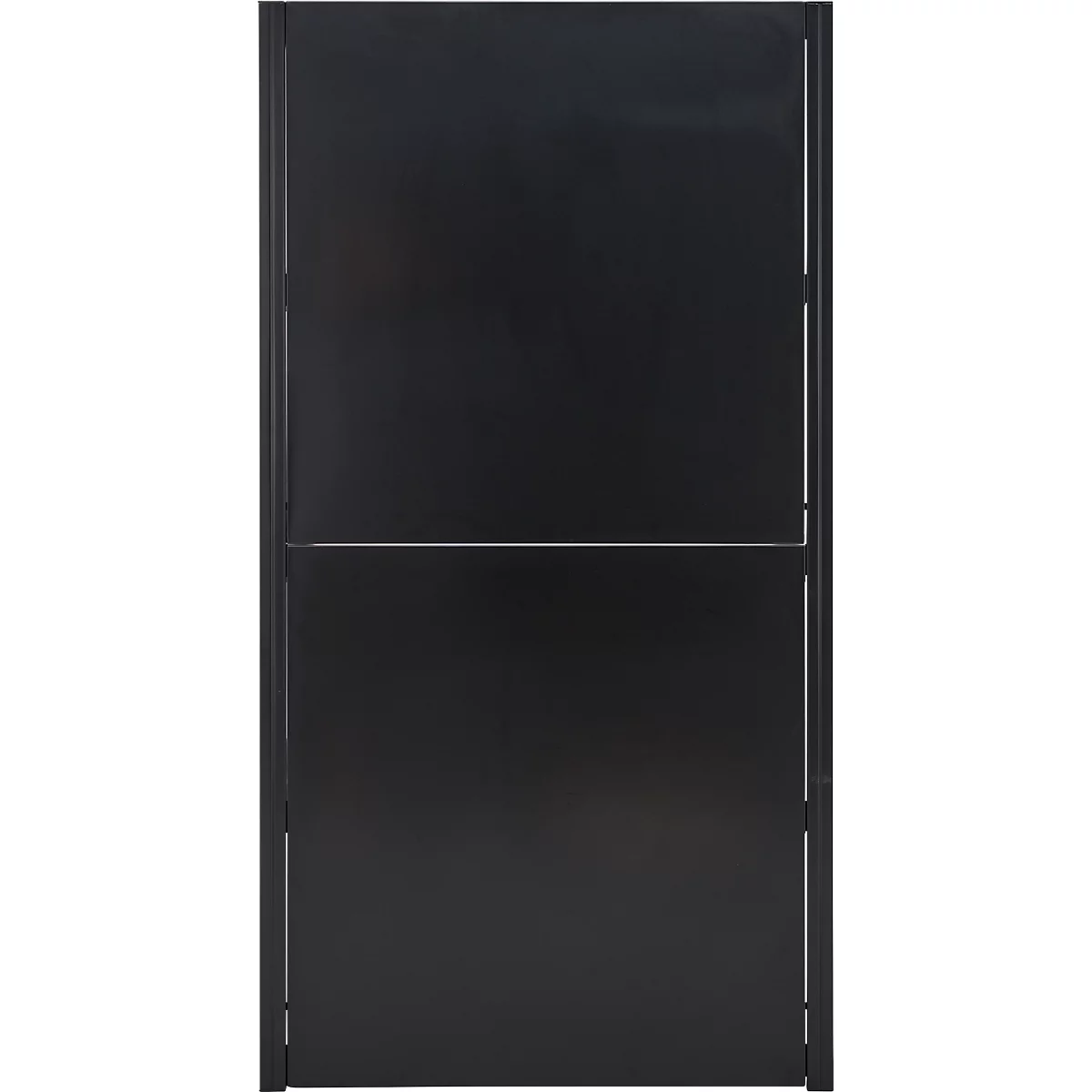 Rückwand-Element für Grundregal/Anbauregal ORDO Business, multifunktional, magnethaftend, B 950 x H 1000 mm, Stahl, tiefschwarz matt RAL 9005