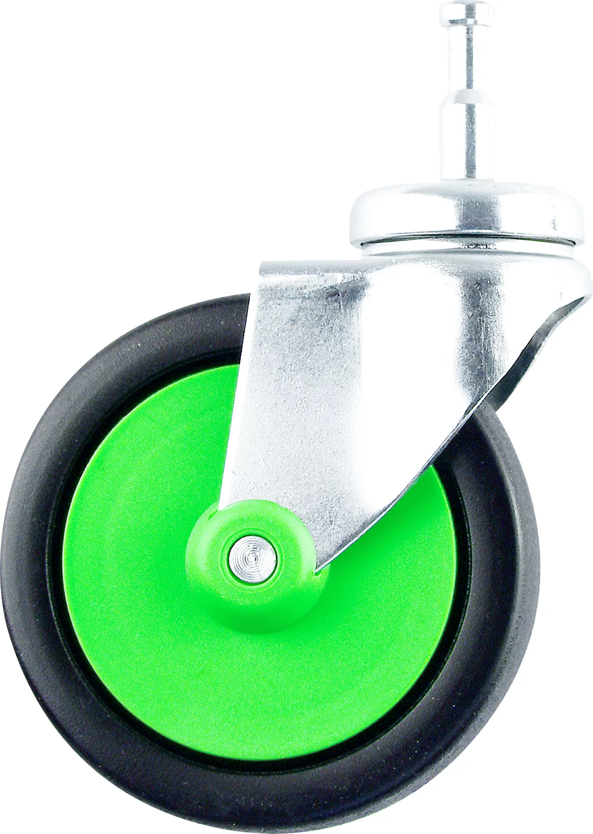 Rueda CLAX®, pieza de recambio para el móvil plegable CLAX®, giratoria, ⌀ aprox. 90 mm, verde