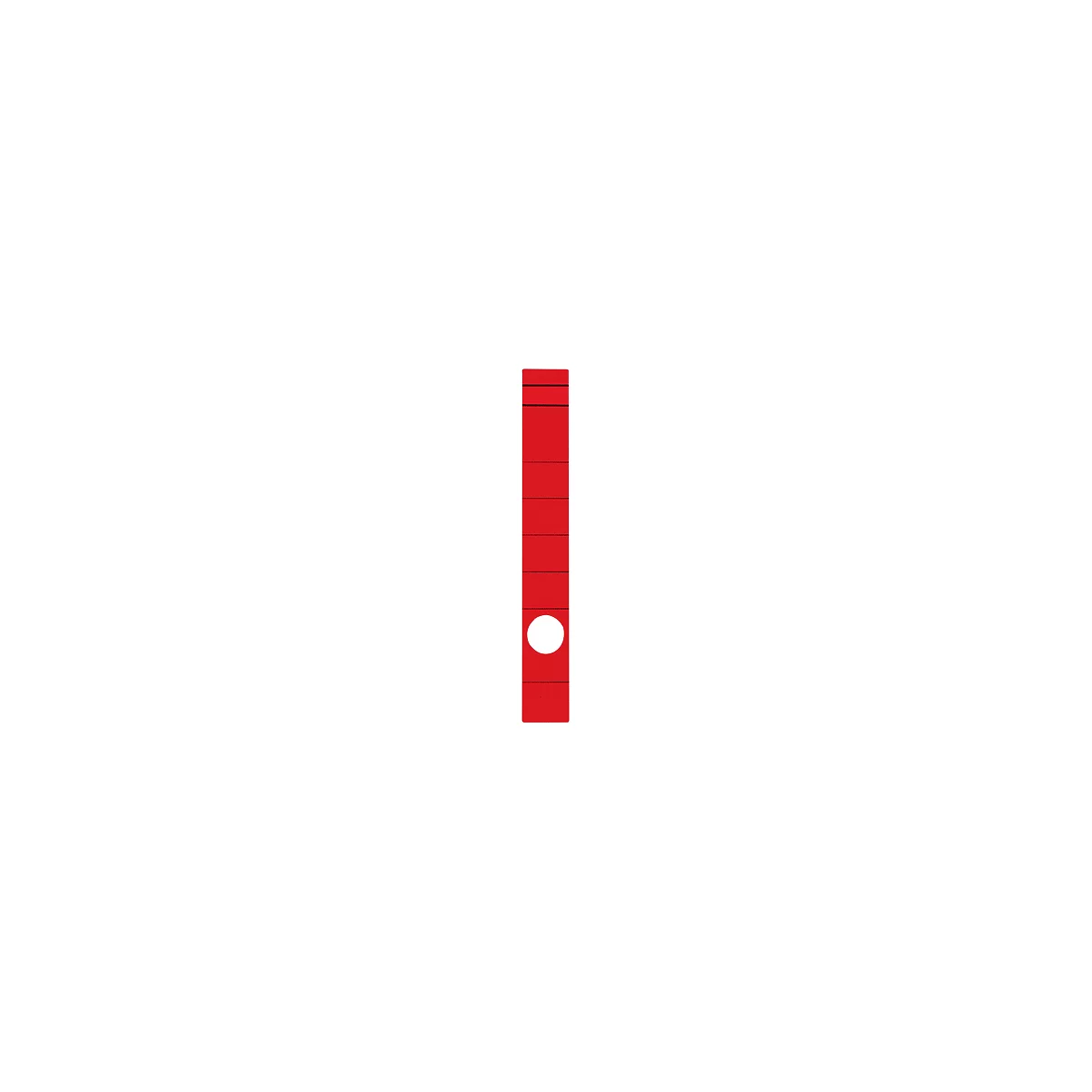 Rugetiket, rugbreedte 39 mm, zelfklevend, 10 stuks, rood