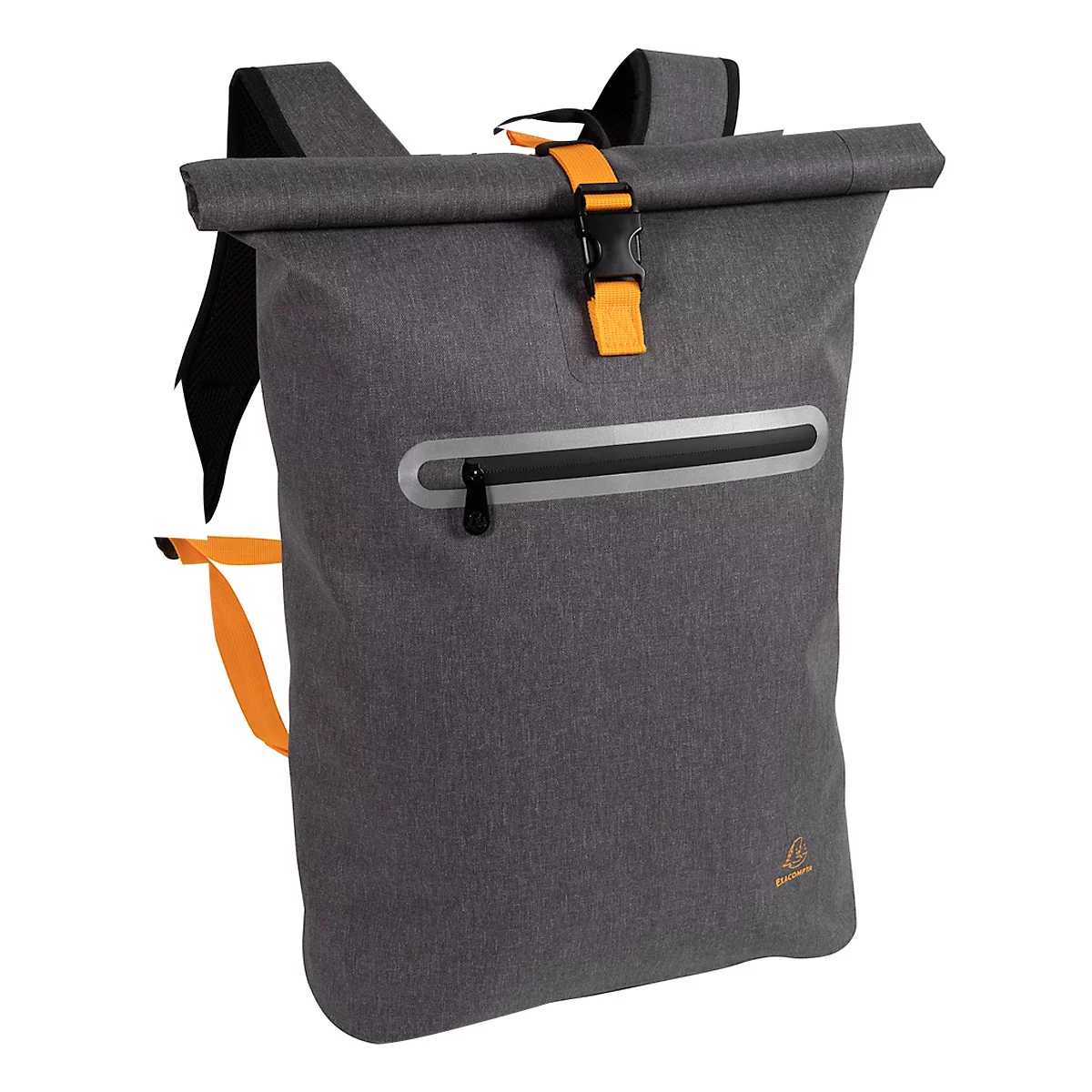 Rugzak Exacompta Exactive Young, voor laptops tot 15,6'', waterdicht, B 330 x D 140 x H 480 mm, polyurethaan, grijs
