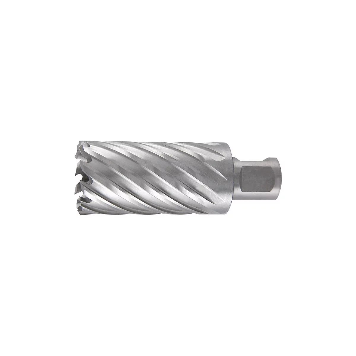 RUKO Kernbohrer Ø 12 mm, HSS, Schnitttiefe 55 mm, Weldon Schaft 19 mm, L 88 mm, 4 Zähne