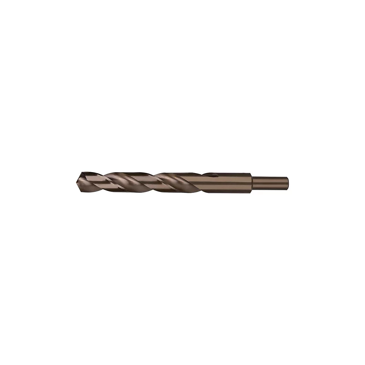 RUKO Spiralbohrer DIN 338 Typ N, Ø 11 mm, HSS-Co5, Goldbeschichtung, profilgeschliffen, Spitzenwinkel 130°, abgesetzter Schaft
