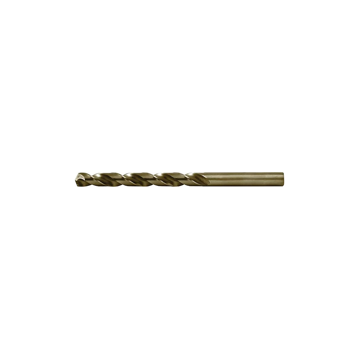 RUKO Spiralbohrer INOX, √ò 5,1 mm, HSS-Co5 Goldbeschichtet, DIN 338, L 86 mm, Spitzenwinkel 130¬∞, 10 Stück