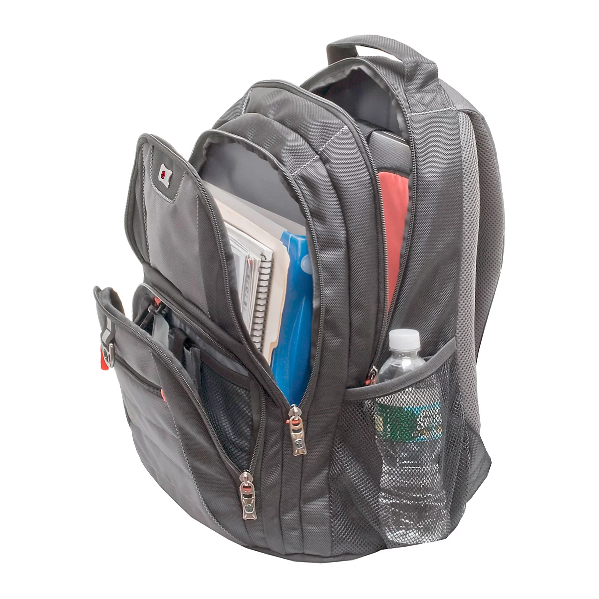 Sac à dos pour ordinateur portable Pillar Wenger - jusqu'à 16' - L 250 x l 380 x H 480 mm - noir/gris