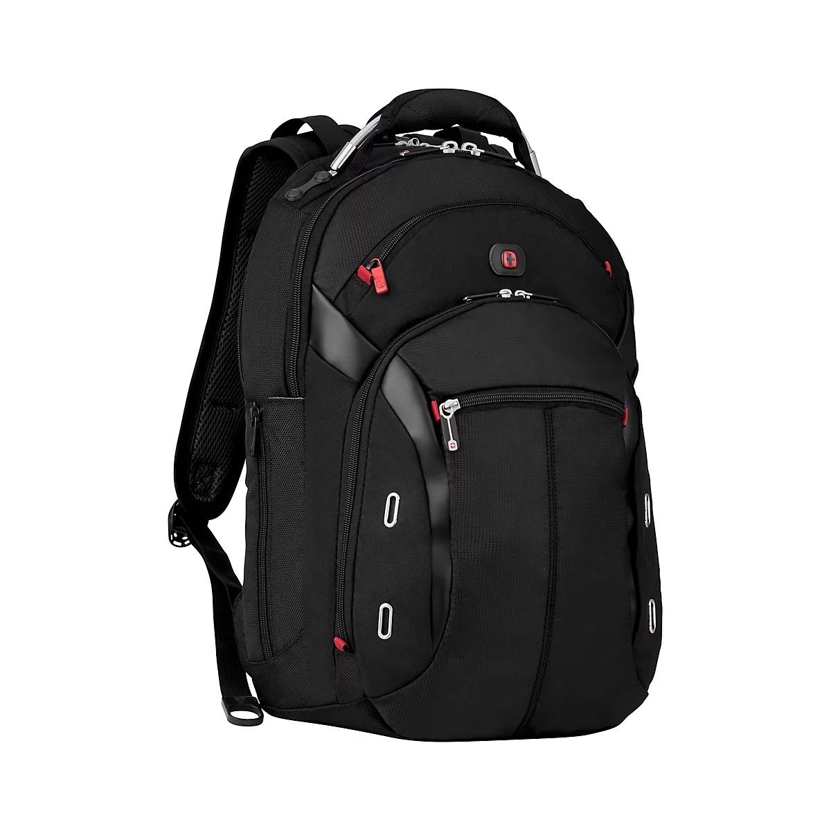 Sac à dos Wenger Gigabyte pour ordinateur portable, ordinateurs portables jusqu'à 15', compartiment pour ordinateur portable et tablette, organiseur, étui rapide, L 210 x H 450 x L 340 mm, 21 l, polyester, noir