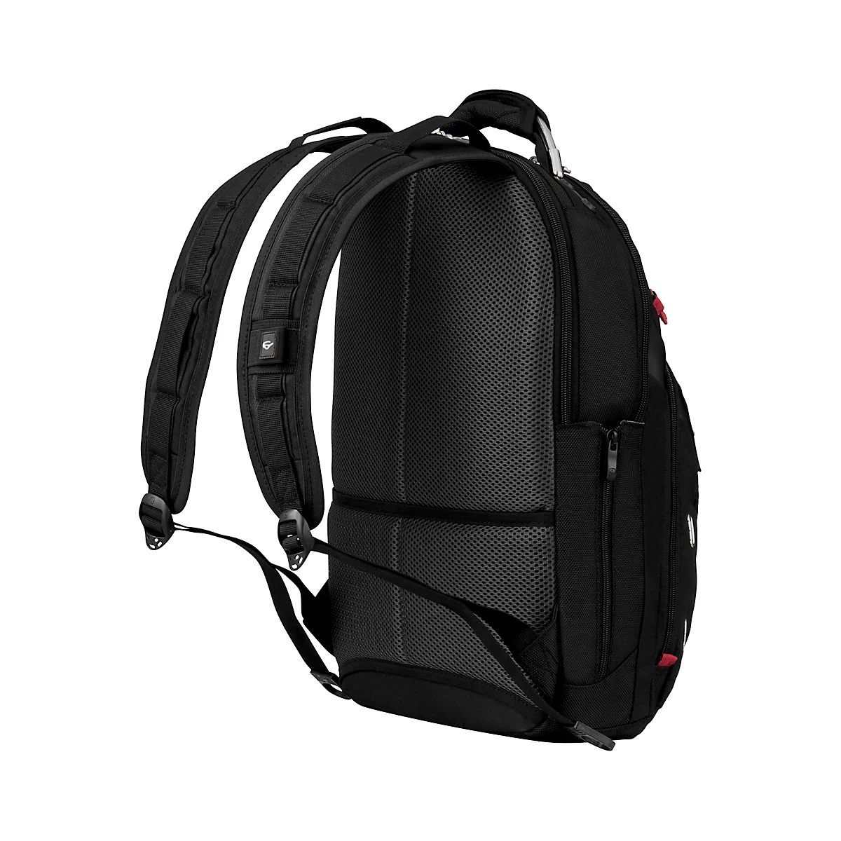 Sac à dos Wenger Gigabyte pour ordinateur portable, ordinateurs portables jusqu'à 15', compartiment pour ordinateur portable et tablette, organiseur, étui rapide, L 210 x H 450 x L 340 mm, 21 l, polyester, noir