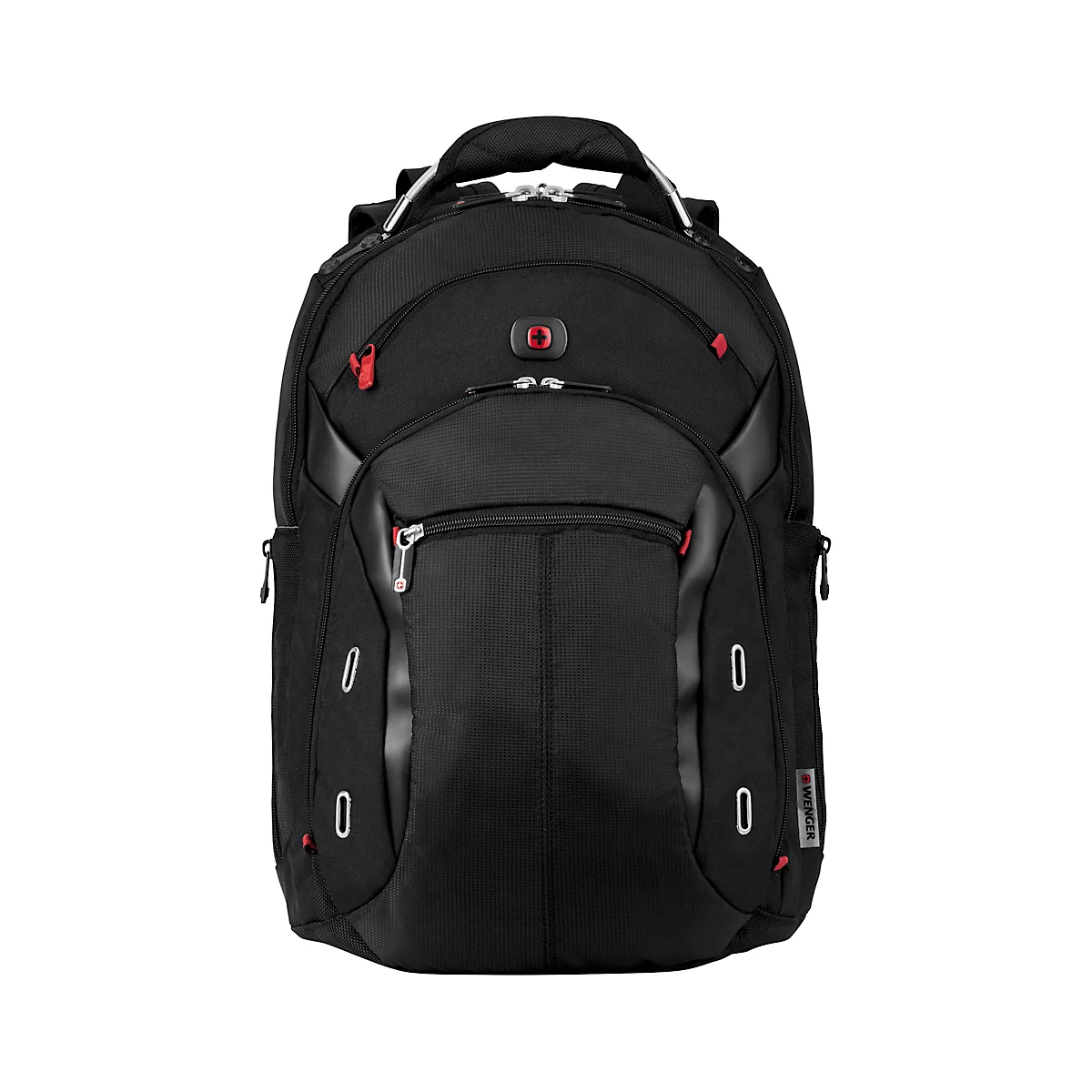 Sac à dos Wenger Gigabyte pour ordinateur portable, ordinateurs portables jusqu'à 15', compartiment pour ordinateur portable et tablette, organiseur, étui rapide, L 210 x H 450 x L 340 mm, 21 l, polyester, noir