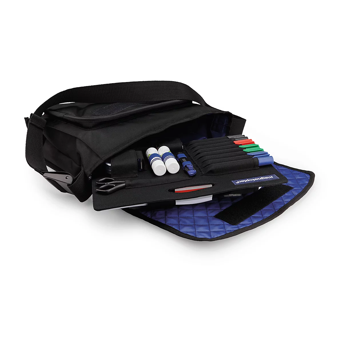 Sac de présentation magnetoplan®, avec kit de 1300 p., polyester, noir, avec poignée