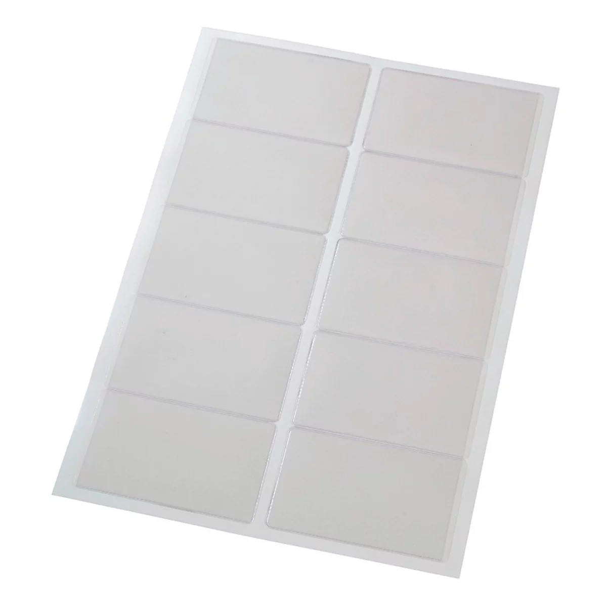 Sac transparent, autocollant, Cartes de visite, 100 p.