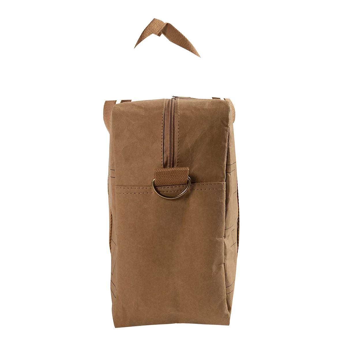 Sacoche pour ordinateur portable Exacompta Eterneco V2, aspect cuir, pour ordinateurs portables jusqu'à 15', documents jusqu'à DIN A4, L 400 x P 130 x H 290 mm, papier, marron
