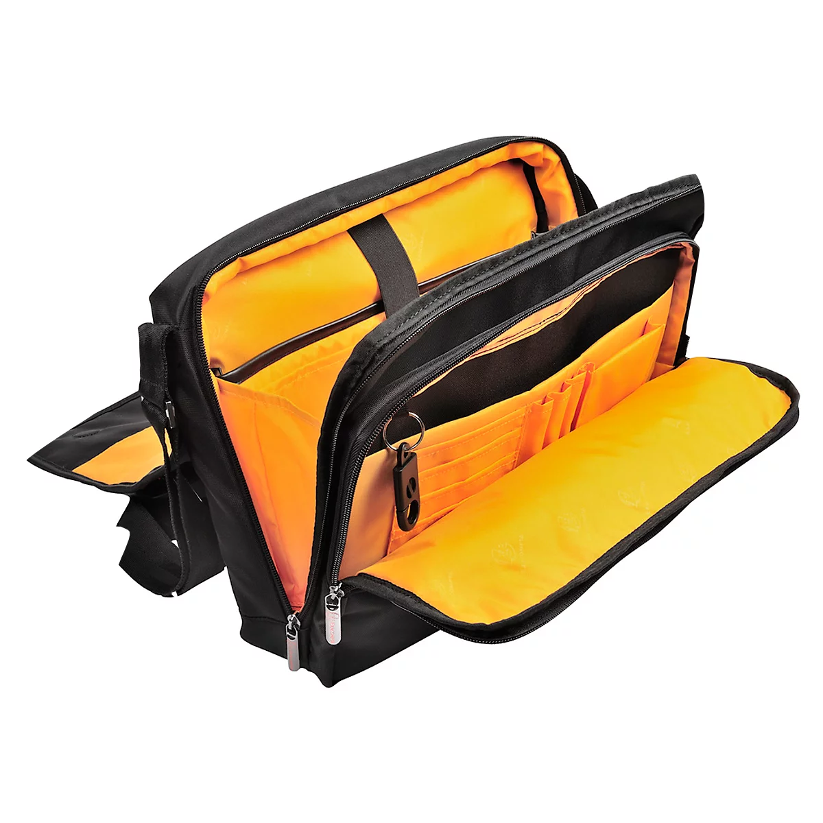 Sacoche pour ordinateur portable Exacompta Exactive, pour ordinateurs portables jusqu'à 14', documents jusqu'à DIN A4, L 380 x P 100 x H 305 mm, polyester, noir