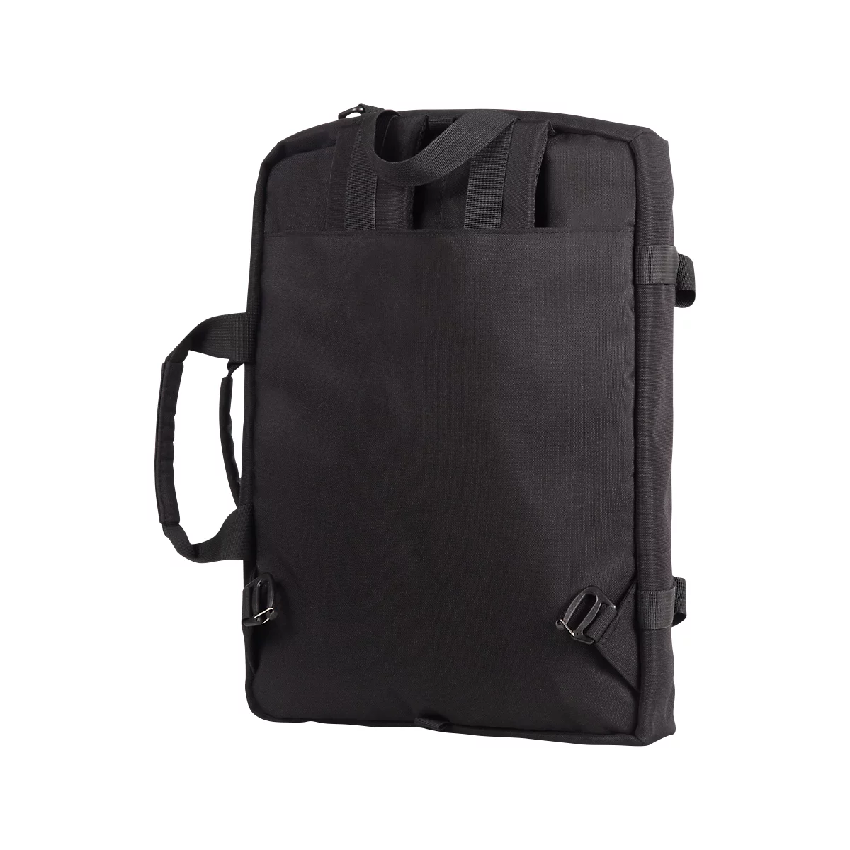 Sacoche pour ordinateur portable LIGHTPAK®, 3-en-1, pour 1 ordinateur portable jusqu'à 15.6'', compartiment principal &amp; poche zippée, bandoulière détachable, PET recyclé, noir