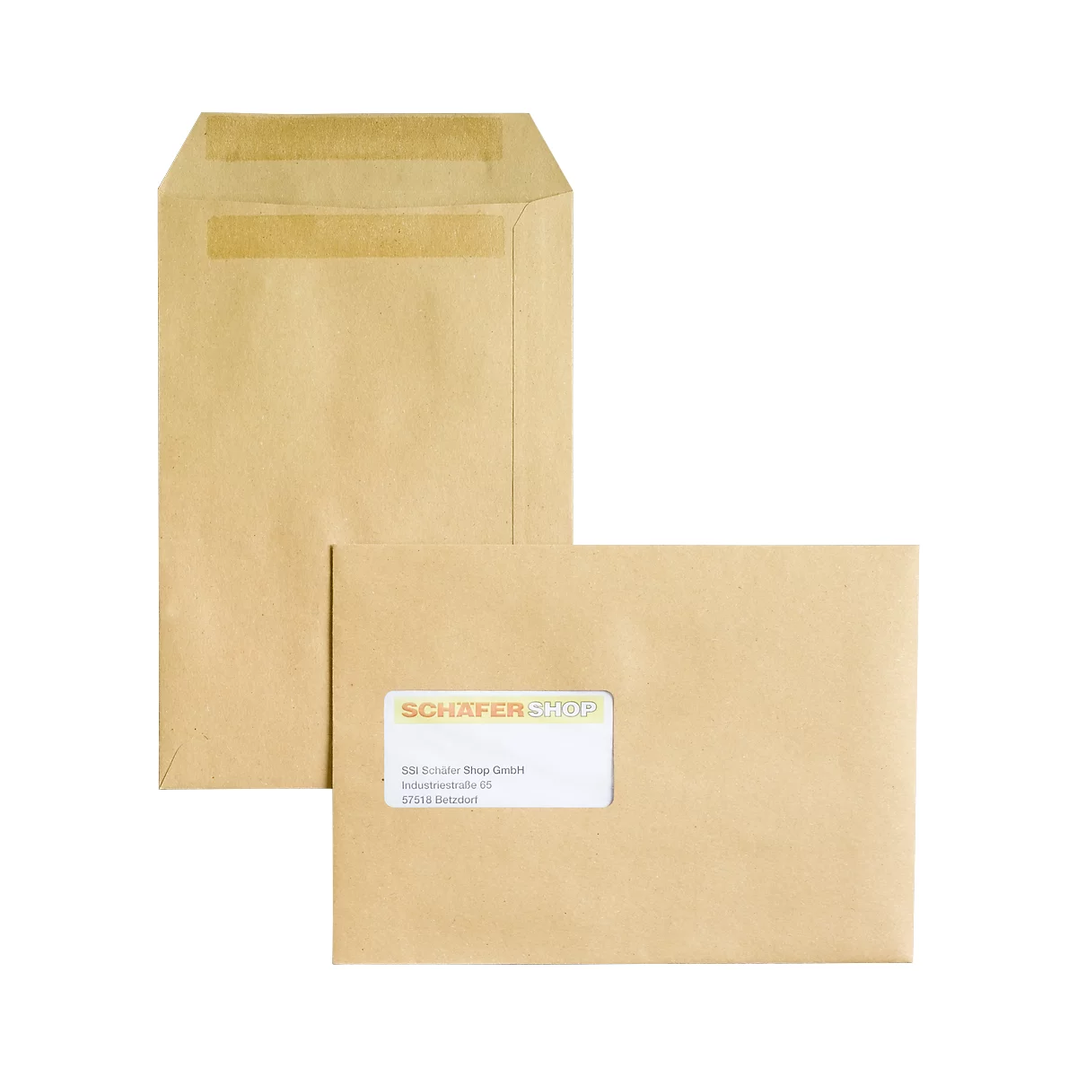 Sacs d'expédition, C5, autocollant, avec fenêtre, 500 pièces