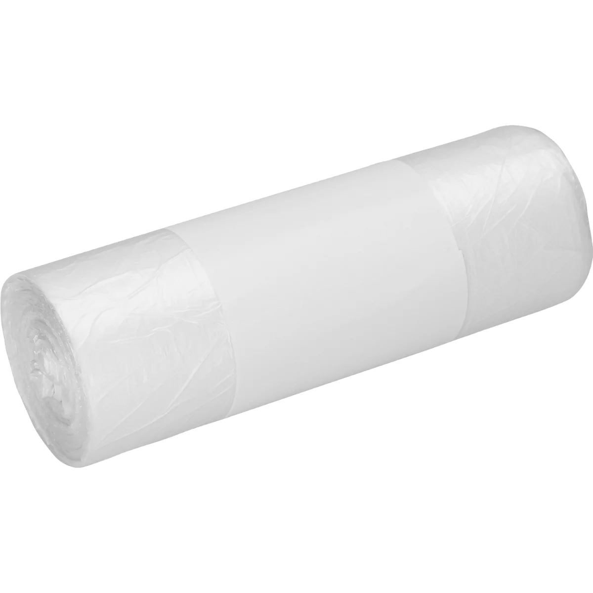 Sacs poubelle Deiss, 60 litres, HDPE avec 10-20 % de matière régénérée, L 600 x H 720 mm, transparent, 2000 pièces