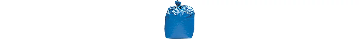 Sacs poubelle en polyéthène HDPE, 120 litres, L 1000 x H 800 mm, 45 microns, bleu, 250 p