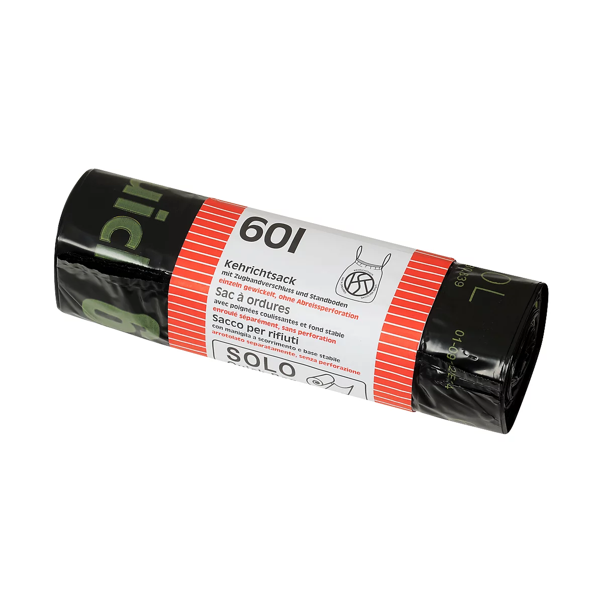 Sacs poubelle OKS, 60 L, rouleau de 10 p.