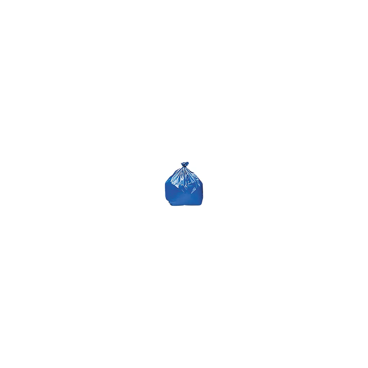 Sacs poubelle - polyéthène - 240 L - 100 microns - bleu - paquet de 100 p.