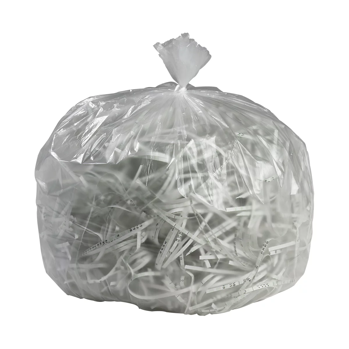 Sac poubelle en plastique, blanc, 360 pièces, 20 µ