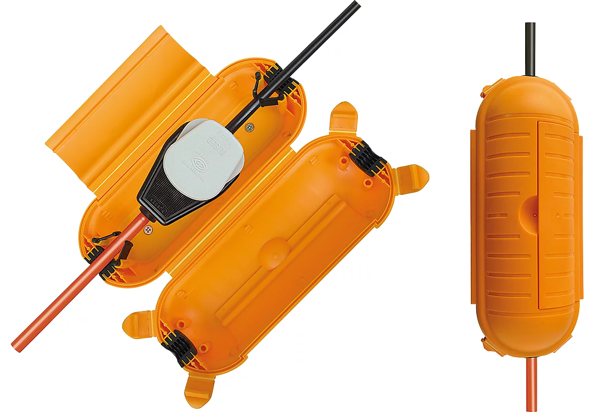 Safe-Box für Kabel, gelb, Schutzklasse IP44, extragroß, für Innen- und Außenbereich