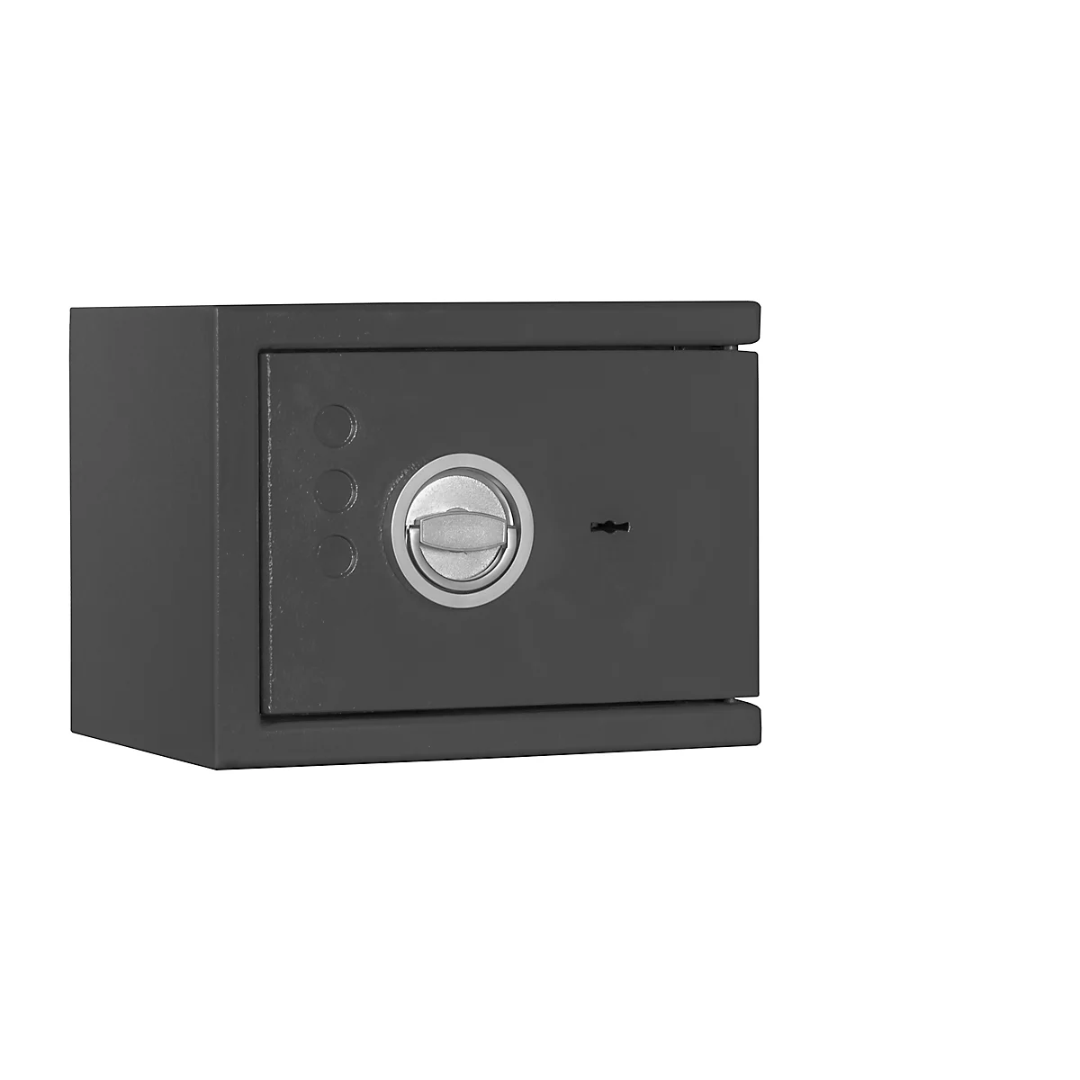 Safe Lyra 0, klasse 0 volgens EN 1143-1, 8,2 l, deur rechts draaiend, dubbelbaardsluiting, 1 legbord, B 350 x D 280 x H 270 mm, grafietgrijs RAL 7024