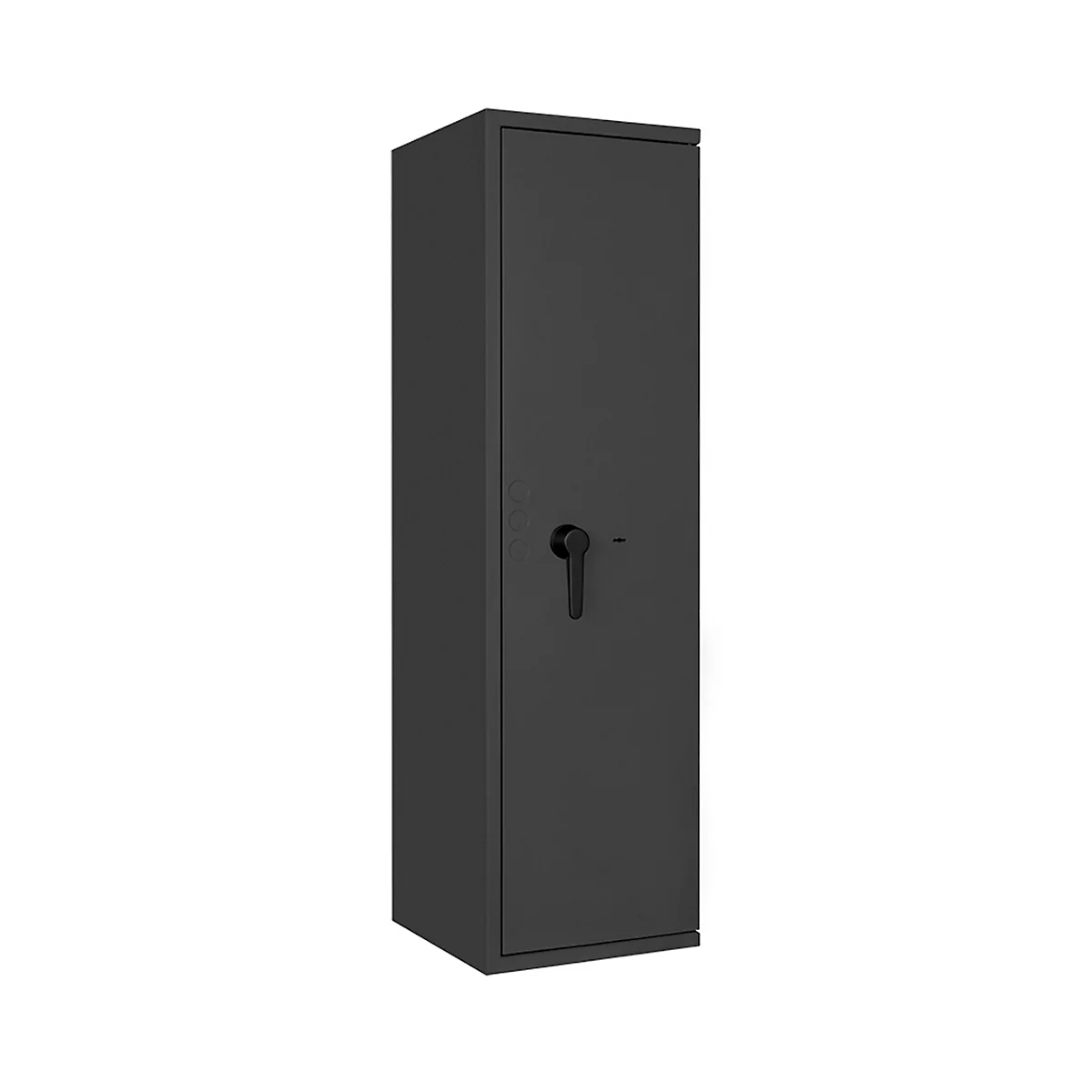 Safe Lyra 12, klasse I volgens EN 1143-1, 125 l, deur rechts draaiend, dubbelbaardsluiting, 3 etages, B 400 x D 420 x H 1400 mm, grafietgrijs RAL 7024