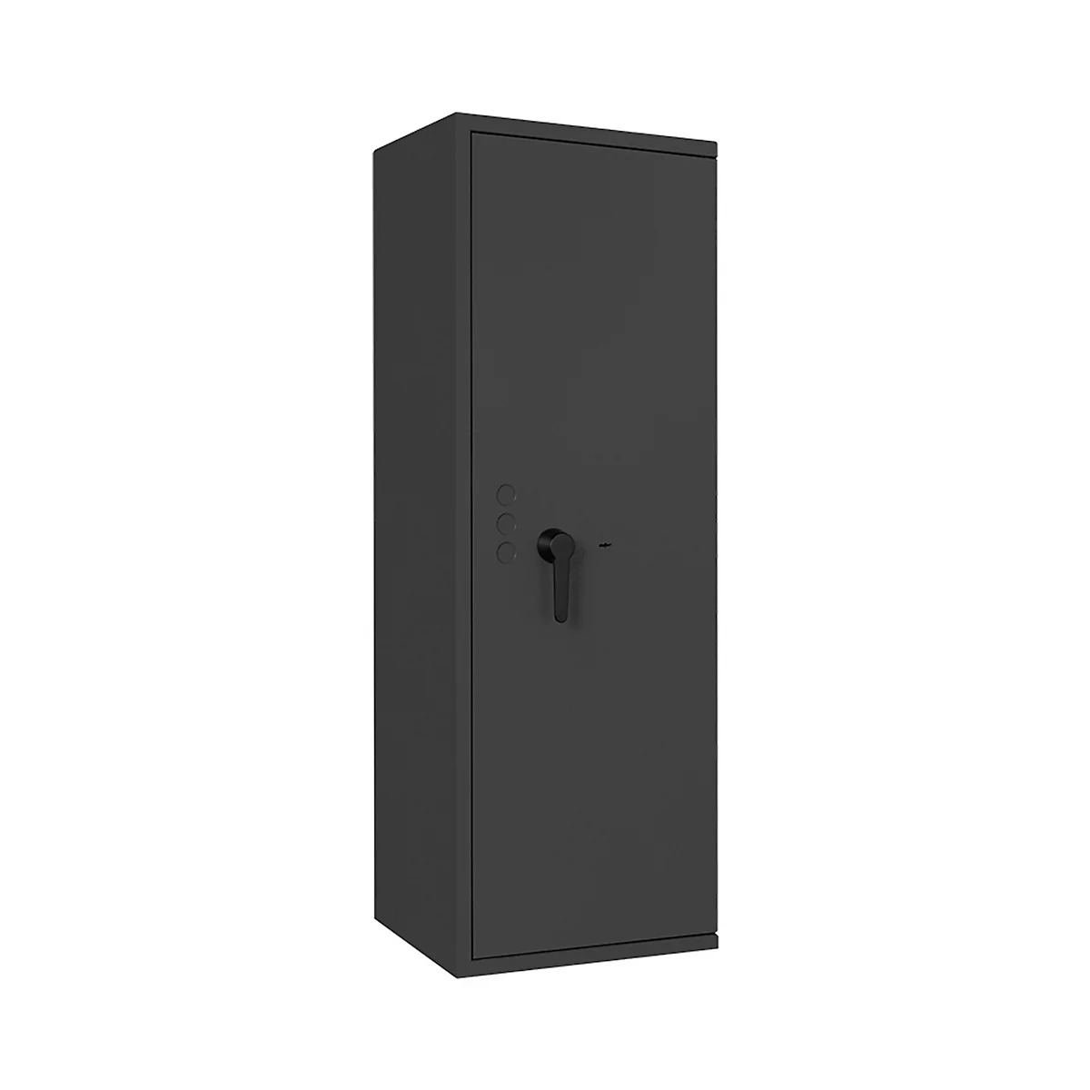 Safe Lyra 14, klasse 0 volgens EN 1143-1, 165 l, deur rechts draaiend, dubbelbaardsluiting, 3 etages, B 500 x D 420 x H 1400 mm, grafietgrijs RAL 7024