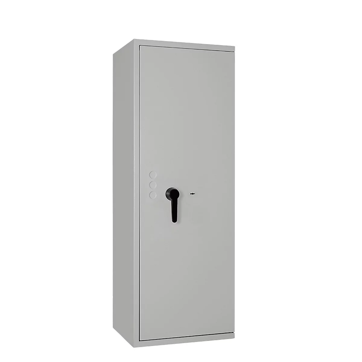 Safe Lyra 14, klasse 0 volgens EN 1143-1, 165 l, deur rechts draaiend, dubbelbaardsluiting, 3 etages, B 500 x D 420 x H 1400 mm, lichtgrijs RAL 7035