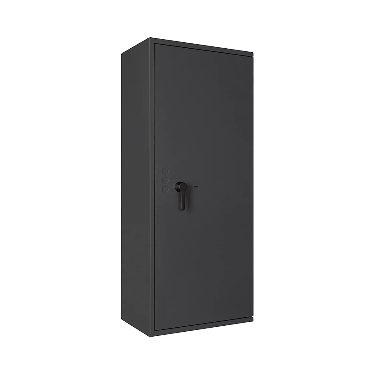 Safe Lyra 16, klasse I volgens EN 1143-1, 252 l, deur rechts draaiend, dubbelbaard slot, 4 legborden, B 650 x D 420 x H 1550 mm, grafietgrijs RAL 7024