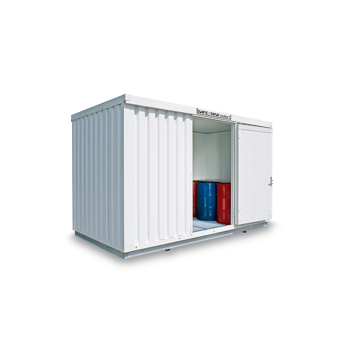SAFE Tank STI 1350 isoliert, 4005 x 2170 mm, für aktive/passive Lagerung entzündbarer Stoffe