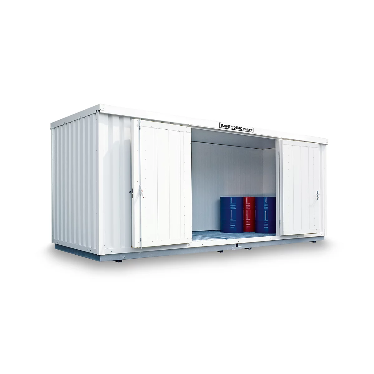 SAFE Tank STI 1900 geïsoleerd, 6080 x 2170 mm, voor actieve/passieve opslag van ontvlambare stoffen
